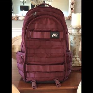 Maroon Nike Army Style Backpack